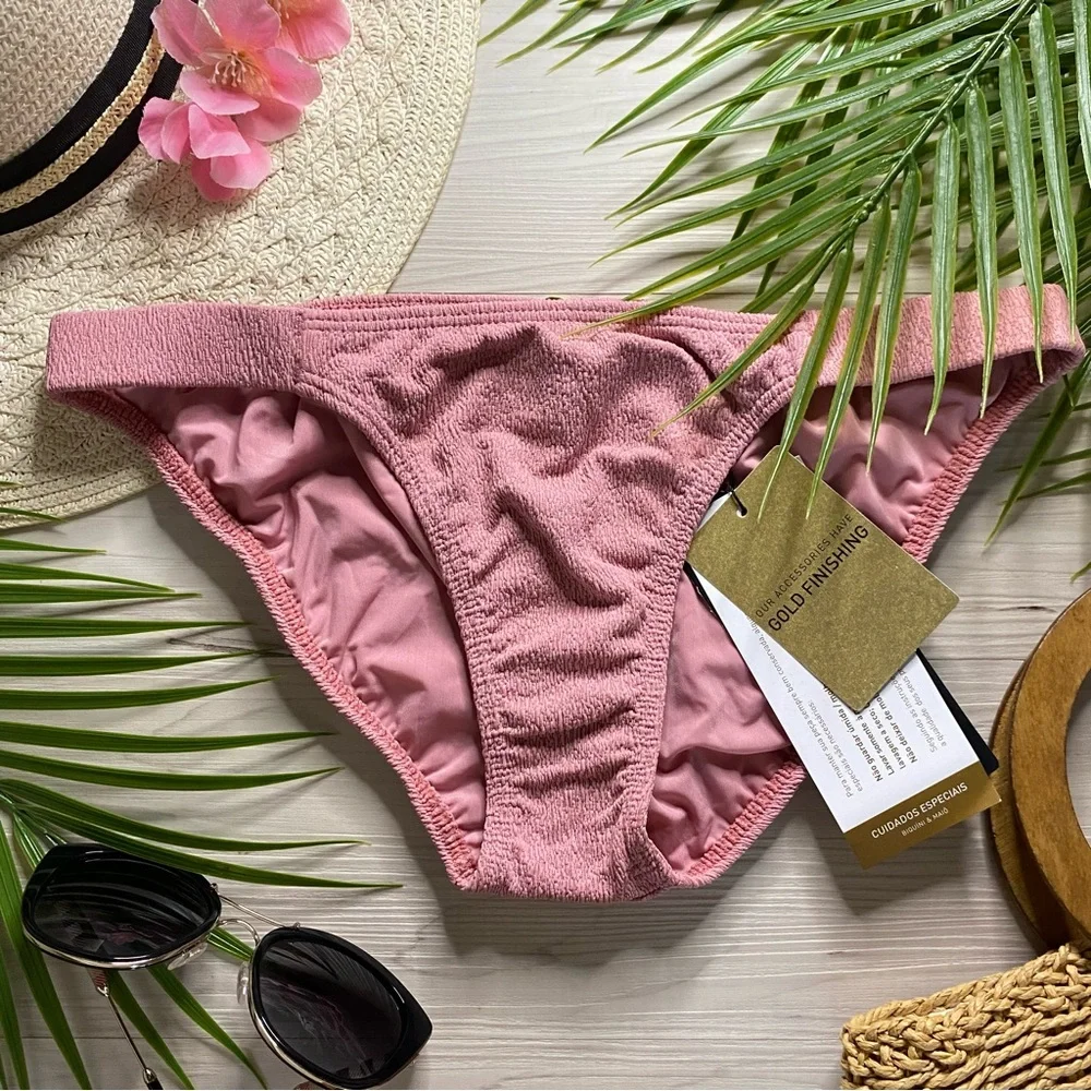 Vix Mauve Rose Firenze Tab Side Fany Full Bikini Bottom